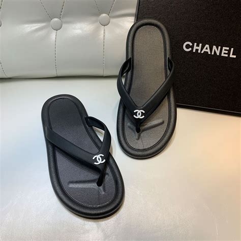 chanel flip flops with chain replica|chanel jelly flip flops.